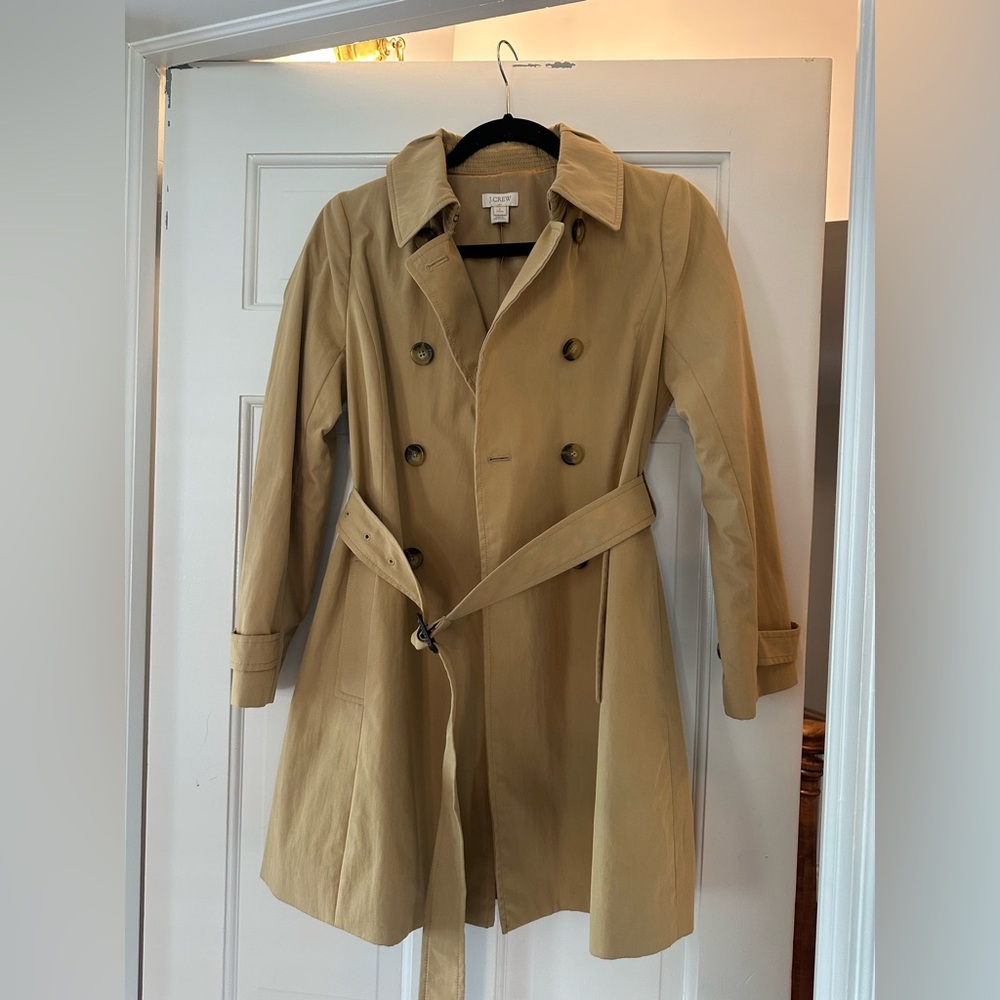 J. Crew Women's Tan Trench Coat